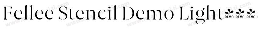 Fellee Stencil Demo Light字体转换